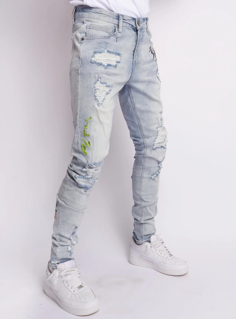 Politics Jeans - Holman - Light Blue Wash - 504 New Arrivals 4 Politics Jeans - Holman - Light Blue Wash - 504 New Arrivals