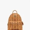 Shop All Mcm Backpack - Cognac - With Studs