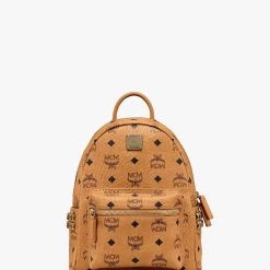 Shop All Mcm Backpack - Cognac - With Studs