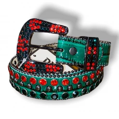 DNA Kids Belt - Snake Skin - Green And Red Shop All