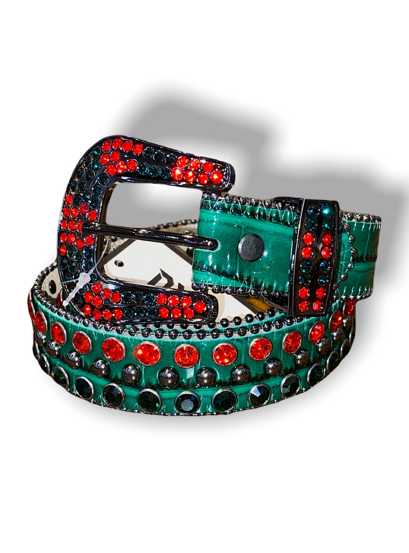 DNA Kids Belt - Snake Skin - Green And Red Shop All 1 DNA Kids Belt - Snake Skin - Green And Red Shop All