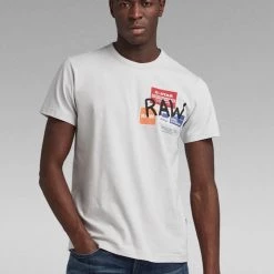 G-Star Multi Graphic T-Shirt - Micro Chip White - D20718