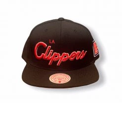 Shop All Mitchell & Ness Snapback - Foundation Script LA Clippers - Black - MM19008