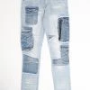 Focus Jeans - Ripped Side Pockets - Light Wash - 3413