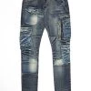 New Arrivals Focus Jeans - Ripped Side Pockets - Vintage Blue - 3413