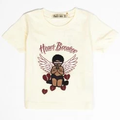 Focus Kids T-Shirt - Heart Breaker - Light Yellow - 80467