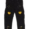 Focus Kids Jeans - Yellow Heartbreaker - Jet Black - 3201