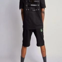 Vengeance78 Short Sets - Zipper - Black/Lime - VS1