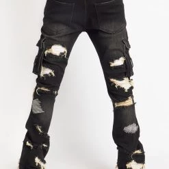 Politics Jeans - Wooden Denim Stacked Flare - Black Wash - POLDWOODEN101 Shop All 7 Politics Jeans - Wooden Denim Stacked Flare - Black Wash - POLDWOODEN101 Shop All