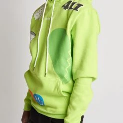 New Arrivals Politics Hoodie - Holman - Lime Multi - 301