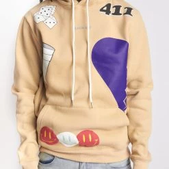 Politics Hoodie - Holman - Tan Multi - 303 New Arrivals