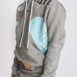 Politics Hoodie - Holman - Grey Multi - 302 New Arrivals