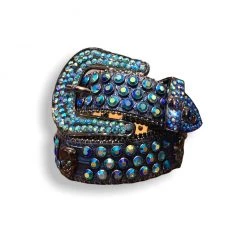 Majestik Belt - Snake Skin Blue - BT2032