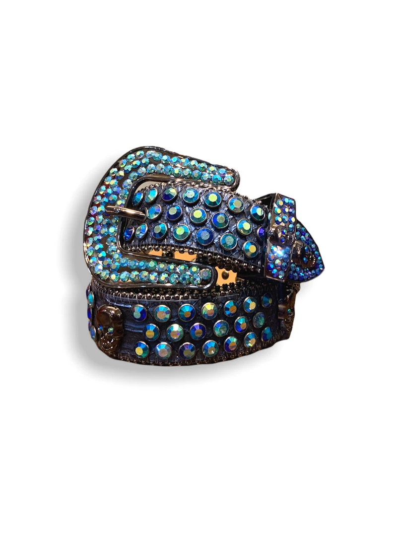 Majestik Belt - Snake Skin Blue - BT2032 1 Majestik Belt - Snake Skin Blue - BT2032