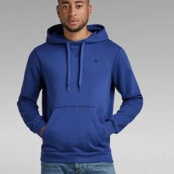 G-star G Star Hoodie - Premium Core - Ballpen Blue - D16121-C235