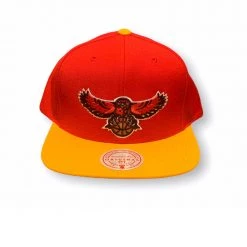Mitchell & Ness Snapback - Wool 2 Tone Atlanta Hawks - Red And Gold - MM19200
