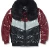 Big Kids Jordan Craig Jacket - Sugar Hill Puffer - Burgundy Shop All