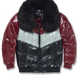 Big Kids Jordan Craig Jacket - Sugar Hill Puffer - Burgundy Shop All