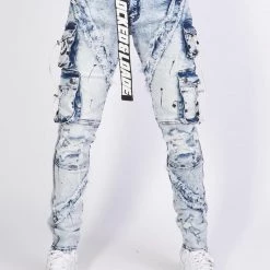 Locked & Loaded LNL Jeans - Cousy - Blue Acid Wash - 504 Shop All