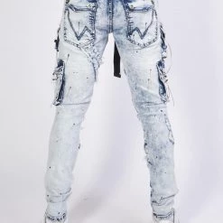 Locked & Loaded LNL Jeans - Cousy - Blue Acid Wash - 504 Shop All