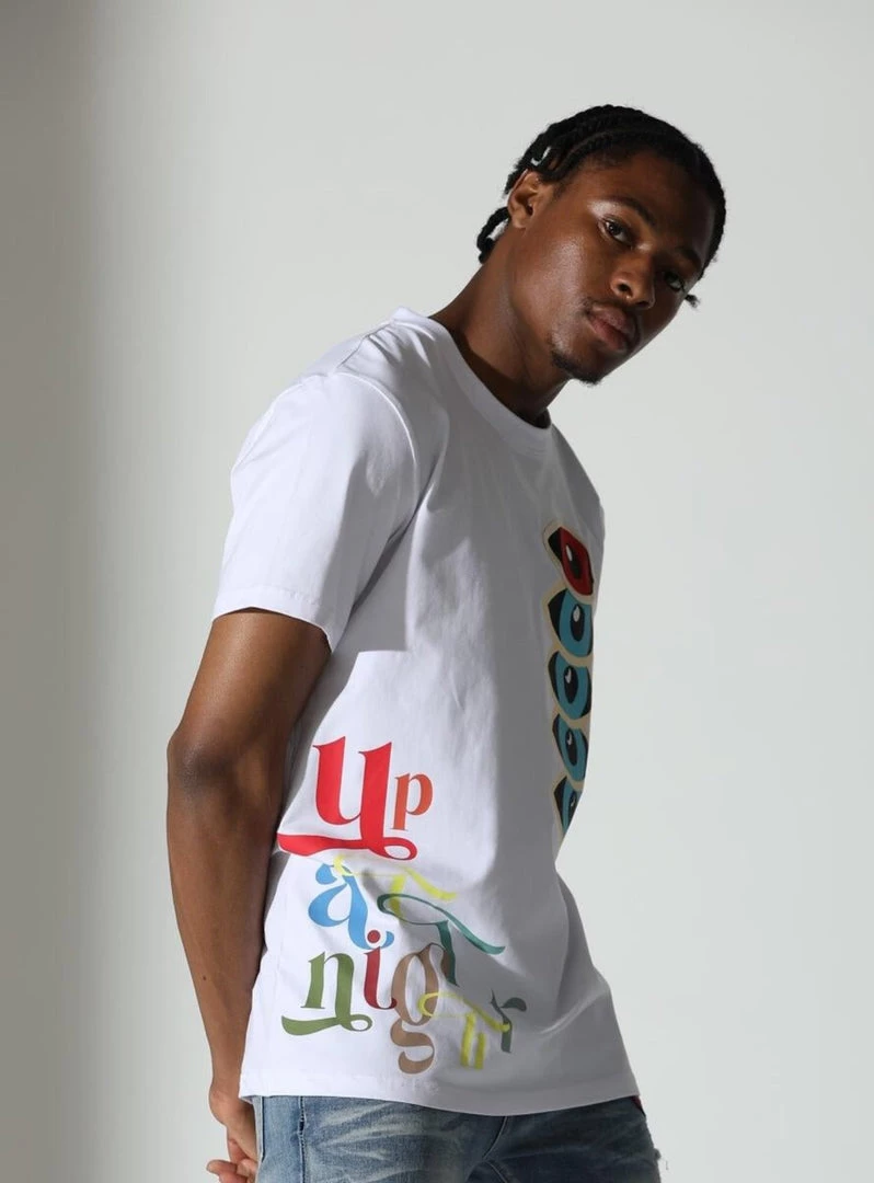 Fifth Loop T-Shirt - Up All Night - White - FLT210 2 Fifth Loop T-Shirt - Up All Night - White - FLT210