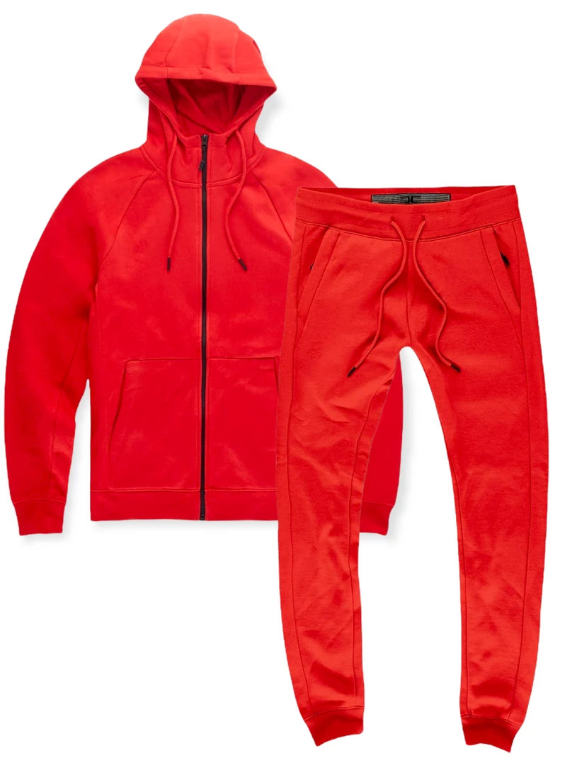 Jordan Craig Sweatsuit - Modern Fleece - Red - 8621H 1 Jordan Craig Sweatsuit - Modern Fleece - Red - 8621H