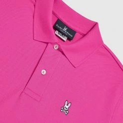 Shop All Psycho Bunny Polo - Classic Polo - Neon Magenta - B6K001N1PC