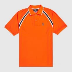 Shop All Psycho Bunny T-Shirt - Tapton Sport Polo - Shocking Orange - B6K153N1PB