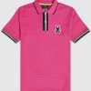 Psycho Bunny Polo - Holloway Polo - Neon Magenta - B6K167N1PC