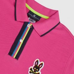 Psycho Bunny Polo - Holloway Polo - Neon Magenta - B6K167N1PC
