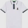 Psycho Bunny Polo - Holloway Polo - White - B6K167N1PC Shop All