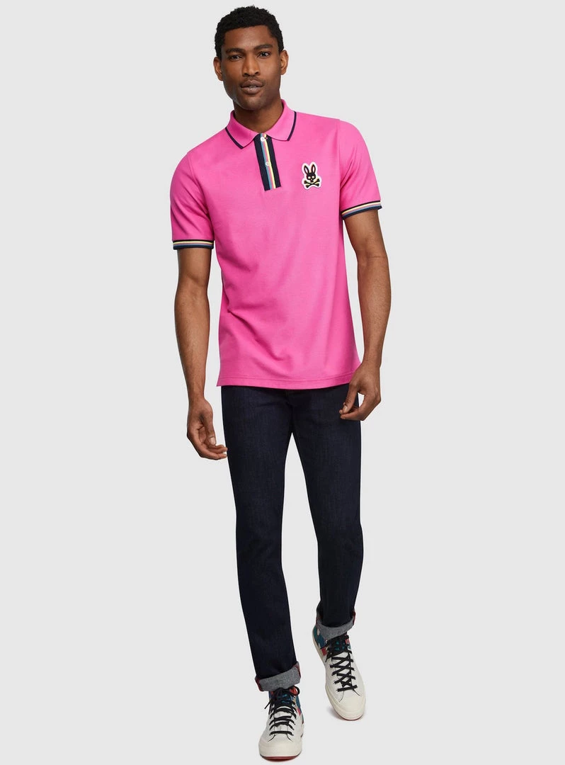 Psycho Bunny Polo - Holloway Polo - Neon Magenta - B6K167N1PC 3 Psycho Bunny Polo - Holloway Polo - Neon Magenta - B6K167N1PC