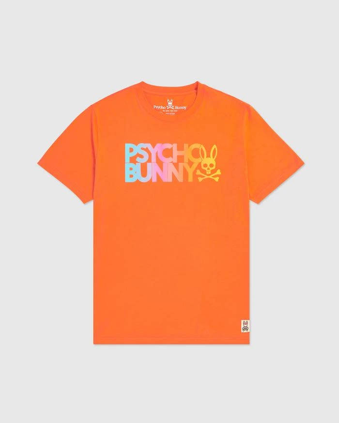 Shop All Psycho Bunny T-Shirt - Sheffield Foil - Shocking Orange - B6U144N1PC 1 Shop All Psycho Bunny T-Shirt - Sheffield Foil - Shocking Orange - B6U144N1PC
