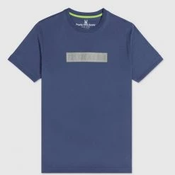 Psycho Bunny T-Shirt - Rushup Reflective Tee - Batik Blue - B6U201N1PC