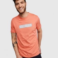 Shop All Psycho Bunny T-Shirt - Rushup Reflective Tee - Neon Coral - B6U201N1PC 5 Shop All Psycho Bunny T-Shirt - Rushup Reflective Tee - Neon Coral - B6U201N1PC