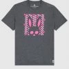 Shop All Psycho Bunny T-Shirt - Haines Graphic Tee - Heather Storm - B6U608N1PC