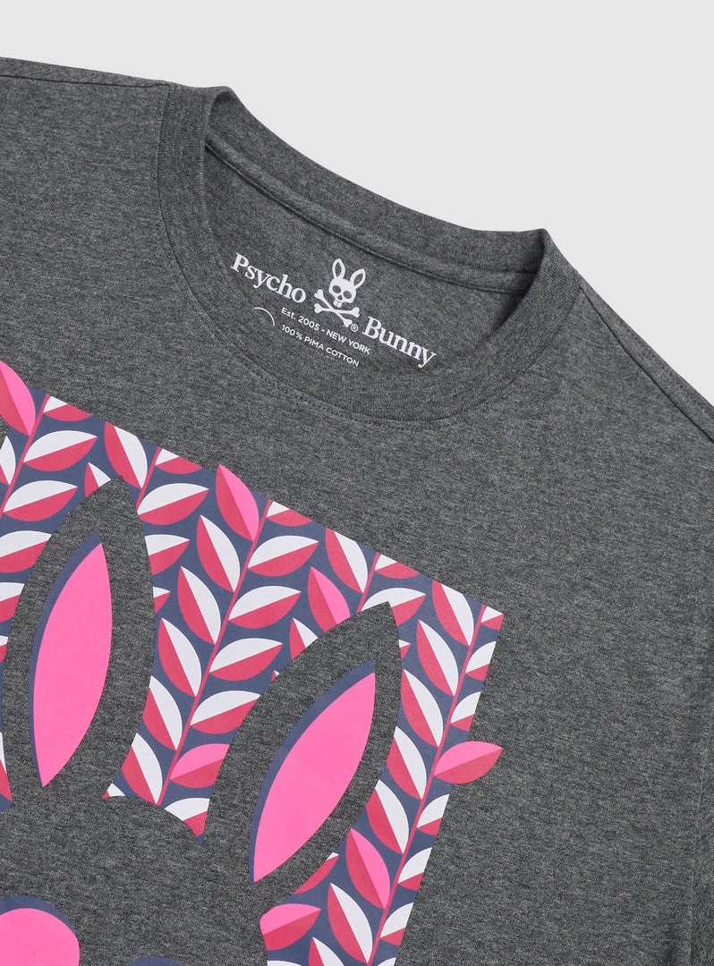 Shop All Psycho Bunny T-Shirt - Haines Graphic Tee - Heather Storm - B6U608N1PC 2 Shop All Psycho Bunny T-Shirt - Haines Graphic Tee - Heather Storm - B6U608N1PC