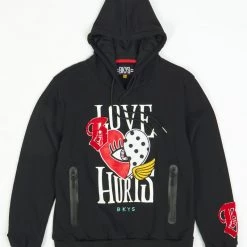 Shop All BKYS Hoodie - Love Heart - Black - H443