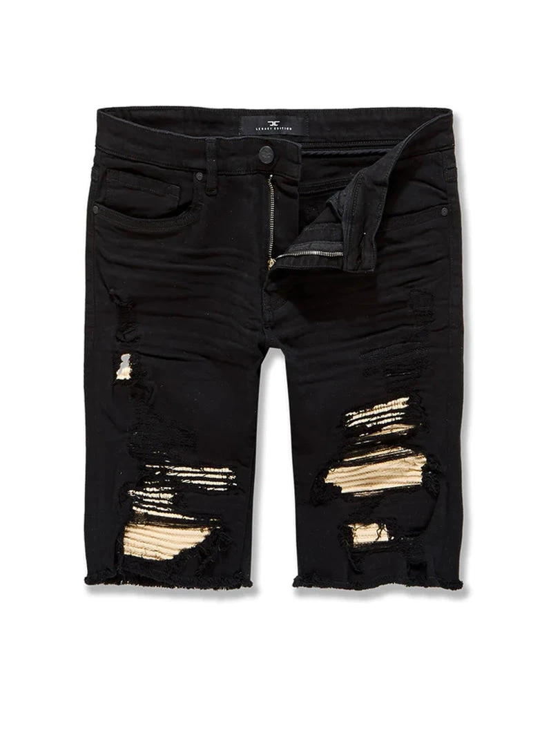 Jordan Craig Shorts - Color Ribbing - Black Khaki - J3191S 1 Jordan Craig Shorts - Color Ribbing - Black Khaki - J3191S