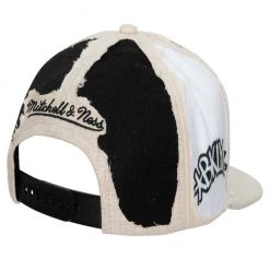 New Arrivals Mitchell & Ness Hat - NBA Cut Away Snapback - Nets - Off White - SH20118