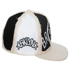 New Arrivals Mitchell & Ness Hat - NBA Cut Away Snapback - Nets - Off White - SH20118