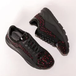 DNA Shoes - The Shine Edition - Black And Red Stones - SP17