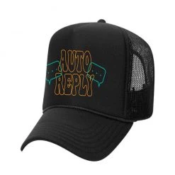 Outrank Hat - Auto Reply - Call You Later Foam Trucker - Black - ARH003 New Arrivals