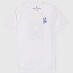 Psycho Bunny T-Shirt - Chelton - White - B6U411T1PC