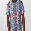New Arrivals Coogi T-Shirt - All Over - Blue And Red - CG70201
