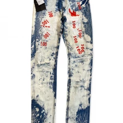 Embellish Jeans - One Hundred Denim - Washed Blue - EMBSP220-141