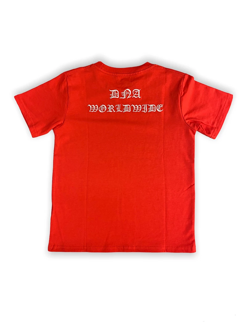 DNA Kids T-Shirt - WorldWide - Red 2 DNA Kids T-Shirt - WorldWide - Red