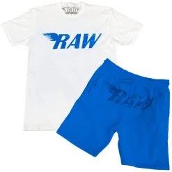 Rawyalty Short Set - Stones - Royal And White Shop All