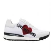Shop All Love Moschino Women Shoes - White And Red Shiny Heart