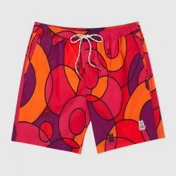 Psycho Bunny Swim Trunks - Darwin - Bright Fuchsia - B6W427T1PO Shop All
